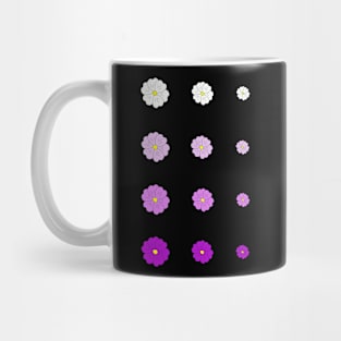 Purple Gradient Hand Drawn Flowers :) Mug